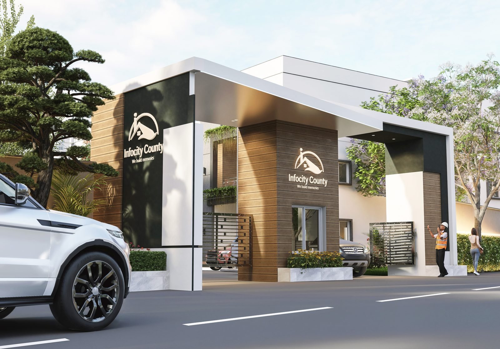 Infocity County entrance gate