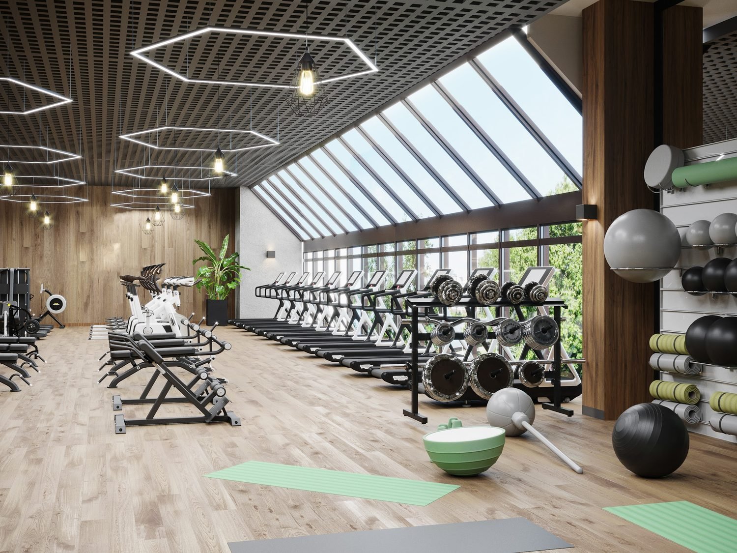 Clubhouse gymnasium