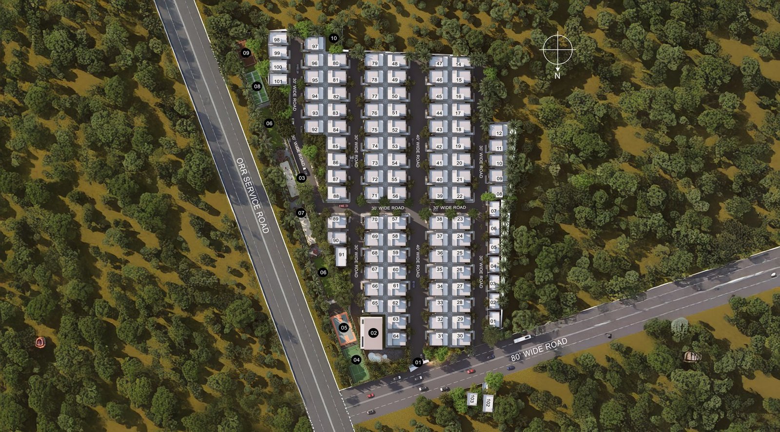 Infocity County master plan layout